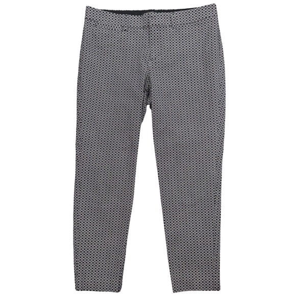 Banana Republic Pants - Banana Republic Women Pants 6R W31 L25 Black White Geometric Print Ankle Stretch
